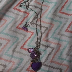 Long Purple Necklace